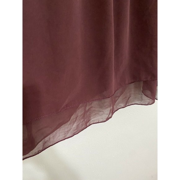 Mossimo Sequin Cami Top Small Maroon Spaghetti Strap Layered - Picture 8 of 9